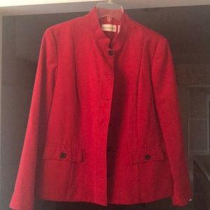 Alfred Dunner red jacket size 14